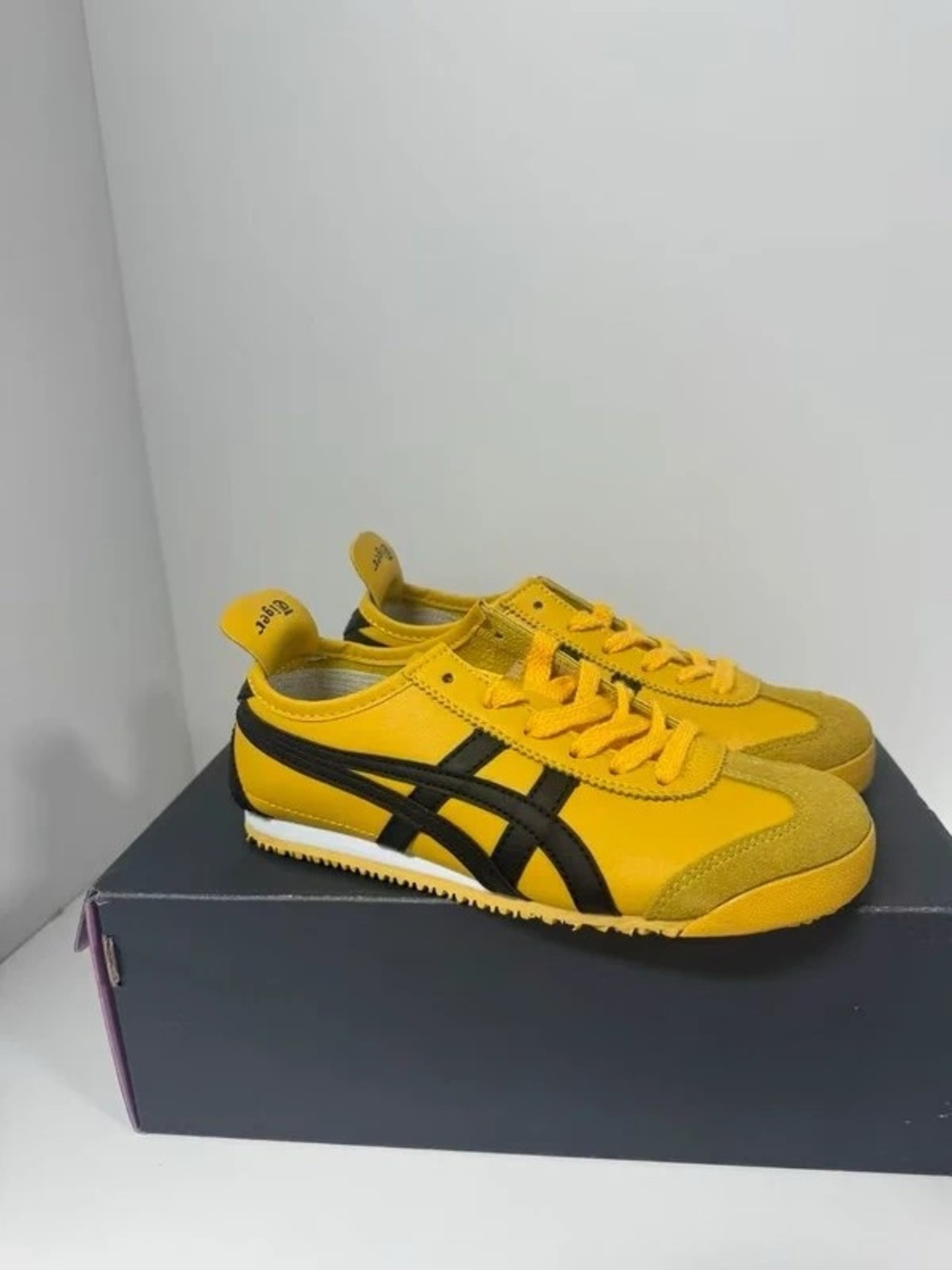 Onitsuka Tiger by Asics Men's Yellow with Black Stripe Sneakers